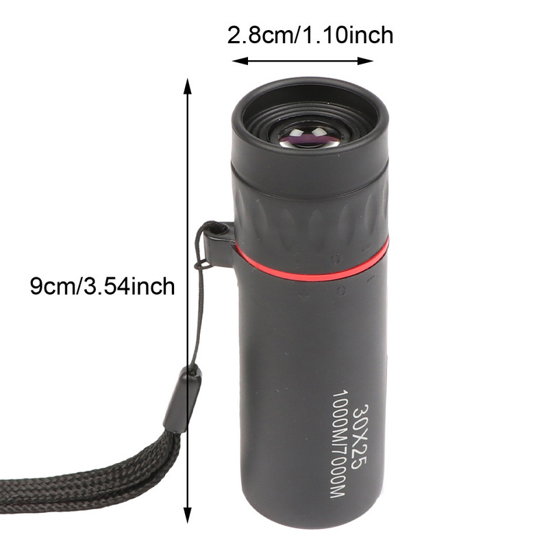 Binoclu cu telescop monocular Hd 30x25, focalizare cu zoom, film verde, binoculo optic pentru vânătoare, lunetă turistică de înaltă calitate