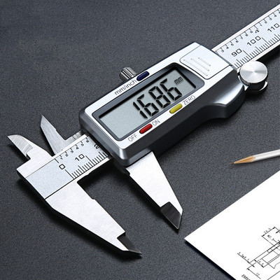 Измервателен инструмент Дигитален шублер от неръждаема стомана 6" 150 mm Messschieber paquimetro измервателен уред Vernier Caliper
