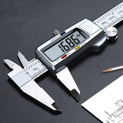 Matavimo įrankis nerūdijančio plieno skaitmeninis suportas 6 "150 mm Messschieber paquimetro matavimo priemonė Vernier Calipers