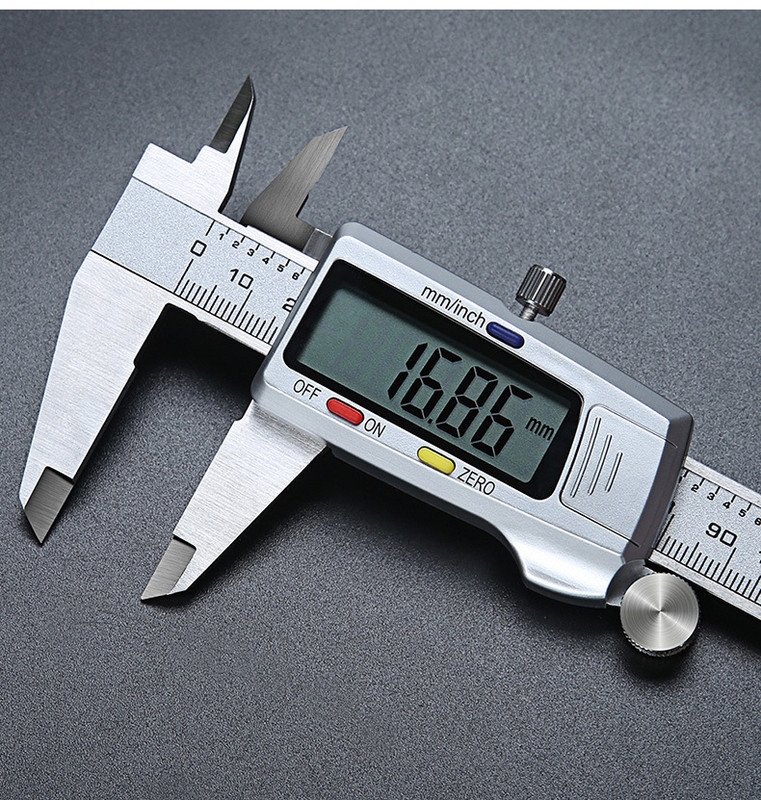 Matavimo įrankis nerūdijančio plieno skaitmeninis suportas 6 "150 mm Messschieber paquimetro matavimo priemonė Vernier Calipers