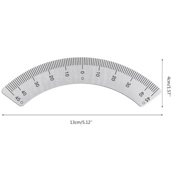 Μοιρογνωμόνιο MAKLE Εξάρτημα μηχανήματος φρεζαρίσματος - Χάρακας ζυγαριάς γωνιακής πλάκας 45 μοιρών Εργαλεία μέτρησης μετρήσεων γωνίας