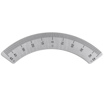 MAKLE Транспортири Част от фреза - ъглова плоча Линийка с мащаб 45 градуса Измерване на ъглова дъга Инструменти за измерване Шублер