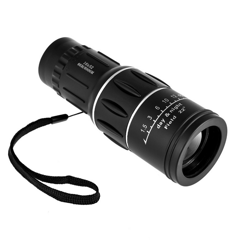 Μονόφθαλμο τηλεσκόπιο HD Scope 16x52 διπλής εστίασης 800m Αναβάθμιση κυνηγιού χειρός για τουρισμό ψάρεμα Κάμπινγκ Πεζοπορία