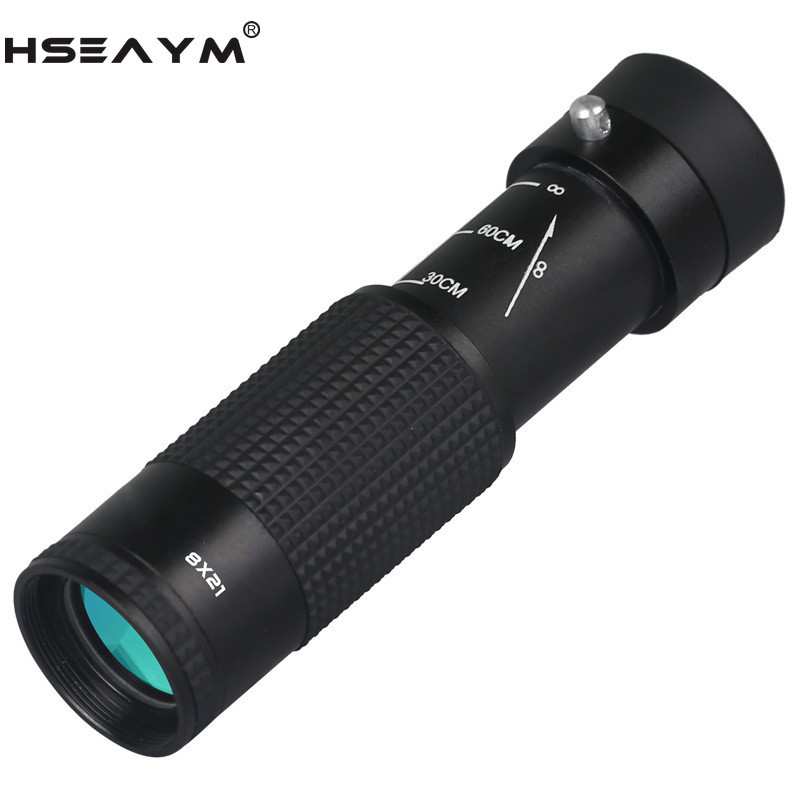 Telescop monocular telescopic profesional de vânătoare 8X21 din sticlă optică, portabil, impermeabil, jucării pentru copii, monoclu