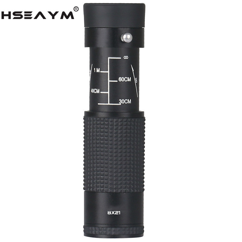 Telescop monocular telescopic profesional de vânătoare 8X21 din sticlă optică, portabil, impermeabil, jucării pentru copii, monoclu