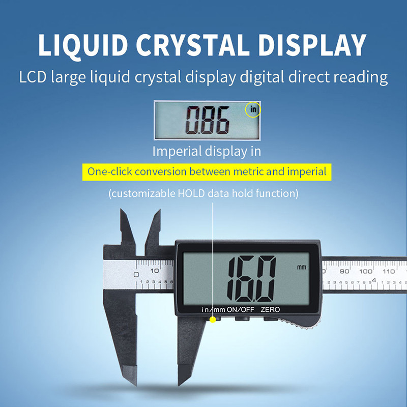 Skaitmeniniai suportai Elektroninė plastikinė apkaba Vernier Storis Gylis matuoklis Mikrometras Liniuotė Matavimo įrankiai Prietaisas Pachometras