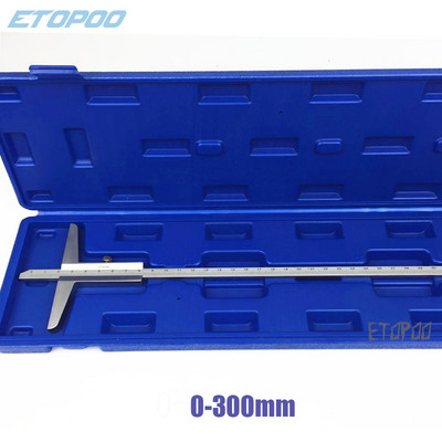 0-150/200/300mm 0,02mm Mélység nóniuszos tolómérő Mélységmérő dobozzal Rozsdamentes acél Mikrométer Metrikus mérőműszer Mérőeszközök