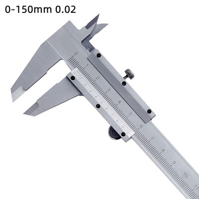 1 buc șuble vernier 6 "0-150 mm 0,02 mm 1/128 argintiu metal oțel carbon șublere exterioare calibre micrometru instrumente de măsurare