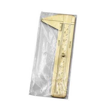 Vernier Caliper Copper Alloy Mini Brass συρόμενη τσέπη δαγκάνα μεταλλική διπλή ζυγαριά για μέτρηση πολύτιμων λίθων και κοσμημάτων