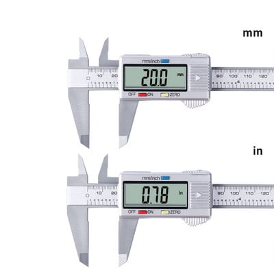 6 collu digitālās vernjē suporti 0-150 mm LCD elektroniskais suports oglekļa šķiedras mērītājs Augstuma mērīšanas instrumenti instrumenti mikrometrs