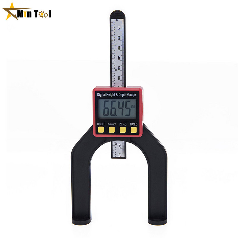 Indicator de adâncime, LCD, instrumente de măsurare a înălțimii, șublere cu picioare magnetice pentru mese de frezat, instrumente de măsurare pentru prelucrarea lemnului