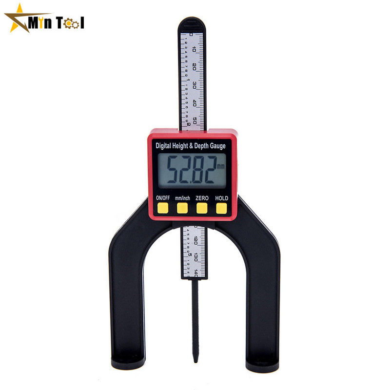 Indicator de adâncime, LCD, instrumente de măsurare a înălțimii, șublere cu picioare magnetice pentru mese de frezat, instrumente de măsurare pentru prelucrarea lemnului