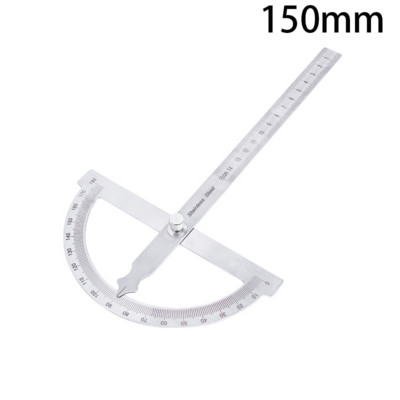 180 laipsnių kampo matuoklis, pusapskritis kampo liniuotė.