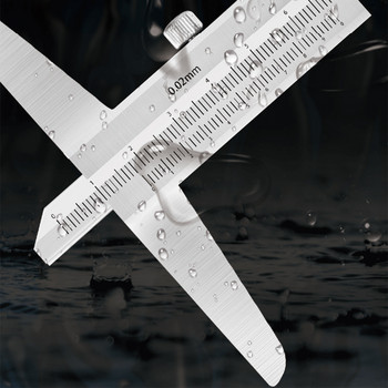 Висока прецизност на дълбочината Нониус Сплав Сплав Ясна скала Габарит Микрометър Метър Инструмент Линийка Измерване на дълбочината