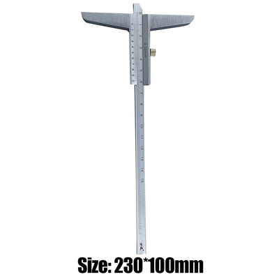 Μέτρηση βάθους χάρακα οργάνου χάρακα μετρητή μικρομέτρου υψηλής ακρίβειας από κράμα διαφανούς κλίμακας