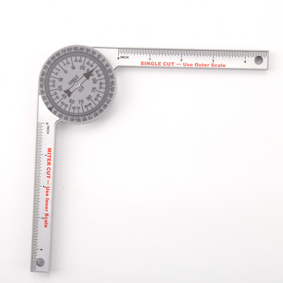 Instrument de măsurare a unghiului cu raportor de înaltă precizie, riglă de 360 de grade, goniometru