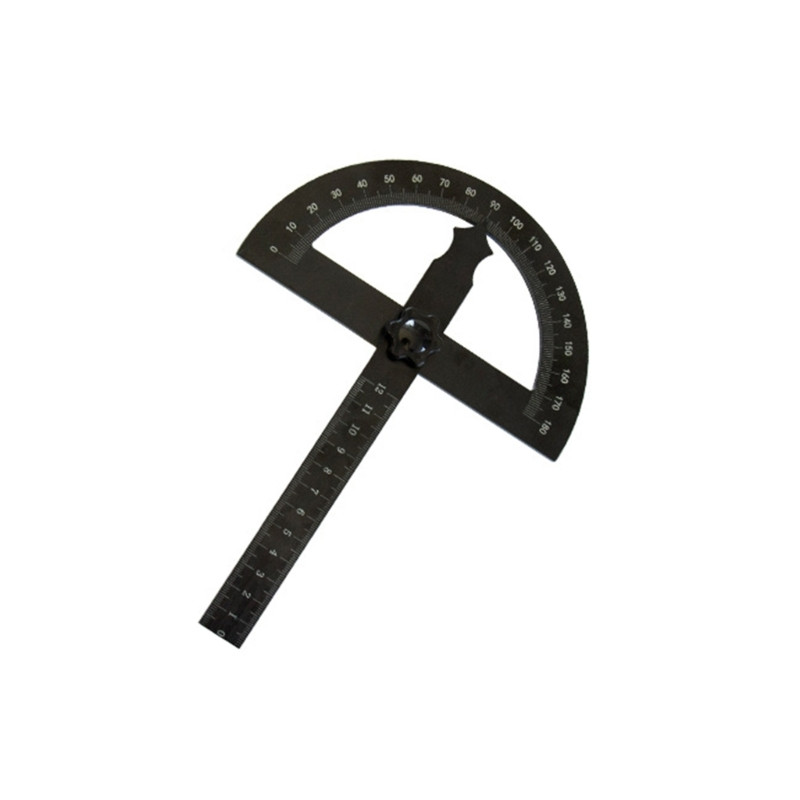 0-180 laipsnių kampo matuoklis-puslankiu liniuotė Matematikos matavimo įrankis