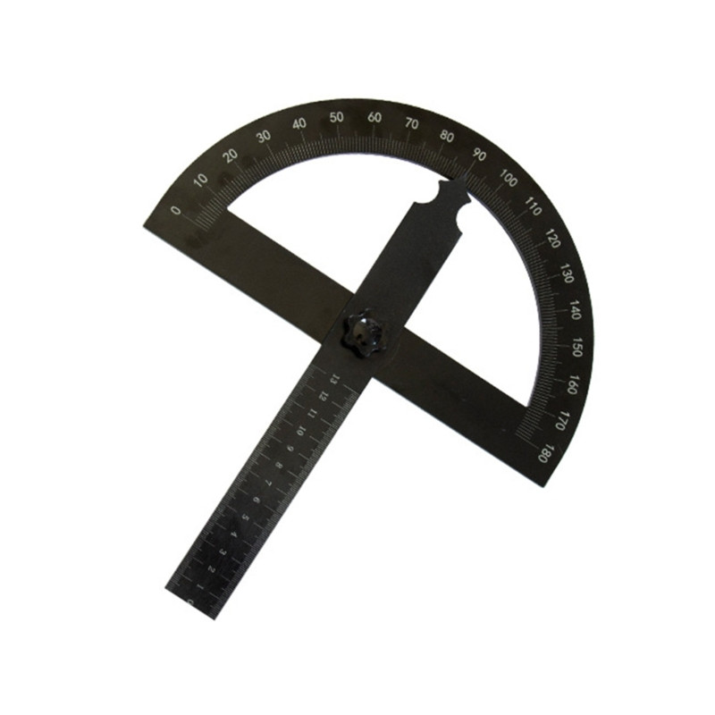 0-180 laipsnių kampo matuoklis-puslankiu liniuotė Matematikos matavimo įrankis