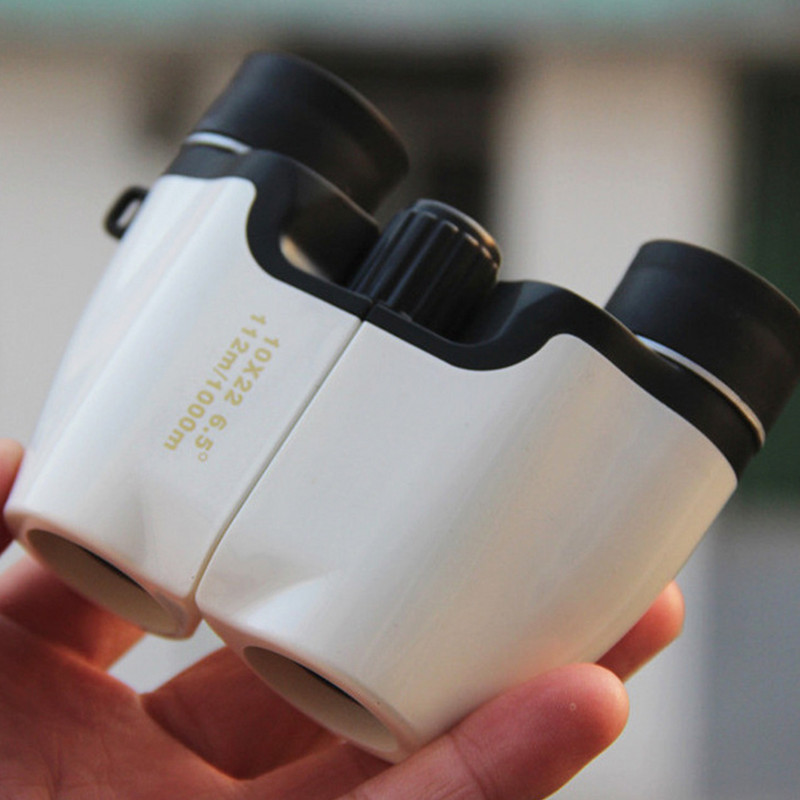 Binoclu pentru copii HD 10X22 de mare putere Telescop portabil cu prismă Porro cu rază lungă de acțiune pentru sport în aer liber Camping călătorii