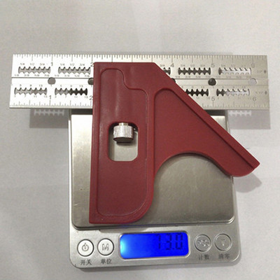 Nástroj na obrábanie dreva Nastaviteľné posuvné pravítko Kombinácia štvorca DIY Domácnosť Tesár Strojníci Pravouhlý trojuholník 6/12/18 palcov