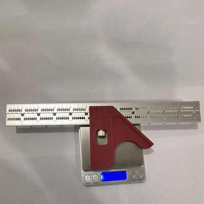 Nástroj na obrábanie dreva Nastaviteľné posuvné pravítko Kombinácia štvorca DIY Domácnosť Tesár Strojníci Pravouhlý trojuholník 6/12/18 palcov