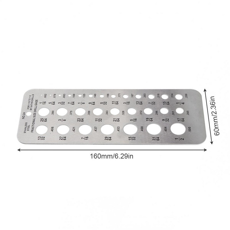 Grąžto dydžio matuoklio matavimo įrankio metalo nerūdijančio plieno gręžimo matuokliai tiksliam matavimo ekvivalentui