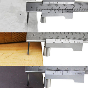 0-200 мм маркиращ верниер шублер Scriber Измервателна линийка от неръждаема стомана Маркиращи измервателни инструменти Инструмент Инструмент за измерване