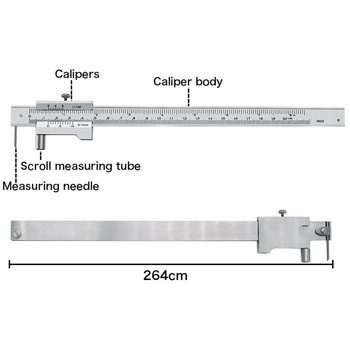 0-200mm Σήμανση Vernier Caliper Scriber Χάρακας μέτρησης από ανοξείδωτο χάλυβα Σήμανση Όργανα μέτρησης Εργαλείο μετρητή