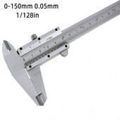 1 tk Vernier nihik 150 mm 0,02 1/128 0,05 libiseva gabariidi mõõtmise tööriist sees, väljas Sügavuse astme mikromeetri pidurisadulate mõõtmine