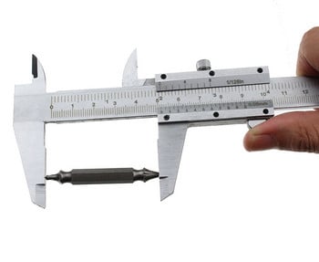 1PC Vernier Caliper 150mm 0,02 1/128 0,05 Sliding Gauge Measurement Tool Inside Outside Depth Βήμα μικρομετρικό δαγκάνες μέτρησης