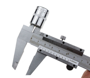 1PC Vernier Caliper 150mm 0,02 1/128 0,05 Sliding Gauge Measurement Tool Inside Outside Depth Βήμα μικρομετρικό δαγκάνες μέτρησης