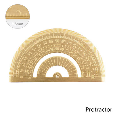 Vintažinė žalvario tiesi liniuotė metalinė trikampė liniuotė, matavimo įrankis mokiniams Kūrybinės raštinės reikmenys mokyklinėms reikmenims