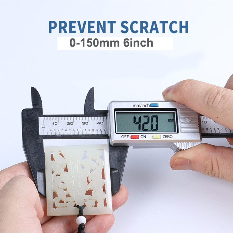 Etrier digital cu cadran de 150 mm, 6 inchi, șubler din plastic pur, adâncime, șubler vernier, micrometru, instrumente de măsurare DIY