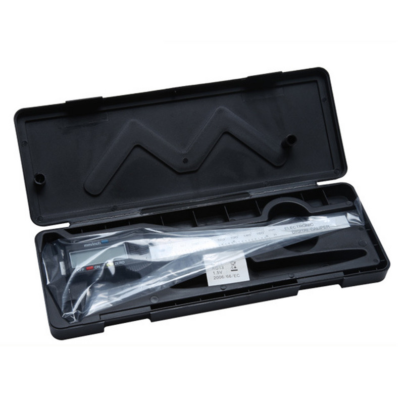 Elektrooniline LCD digitaalne nihik 6 tolli 150 mm 100 mm Vernier nihiku mikromeeter digitaalne joonlaud roostevabast terasest mõõteriistad