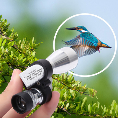 Freeship 96-1000m mini monoklis HD Professiona teleskops 8x20mm pārnēsājams nakts redzamības medību tēmēklis āra sportam