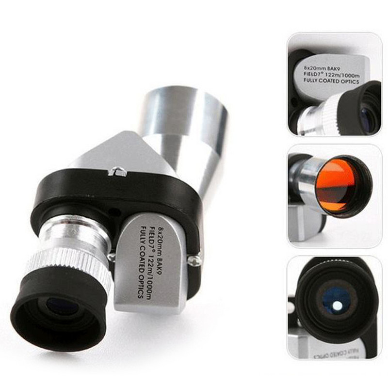 Doprava zadarmo 96-1000m mini monokulárny HD profesionálny ďalekohľad 8x20mm prenosný nočný videnie lovecký ďalekohľad pre outdoorové športy