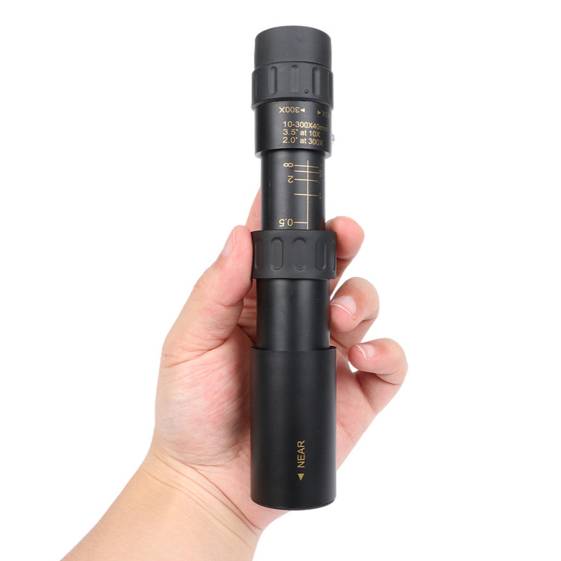 Telescop cu zoom monocular HD 10-300X Telescop portabil Binoclu puternic cu trepied și suport pentru telefon pentru camping, vânătoare