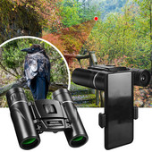 200x25 50000M teleskops Profesionālie binokļi Mini pārnēsājami salokāmi augstas tālummaiņas binokļi vājā apgaismojumā nakts redzamības teleskops