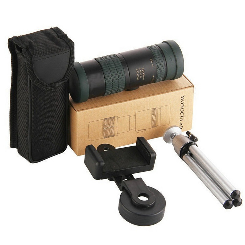 Нов монокуляр с неограничено увеличение 8-24 широколентов антирефлексен филмов монокуляр 48-24 пъти регулируемо зрително поле Увеличаване и намаляване