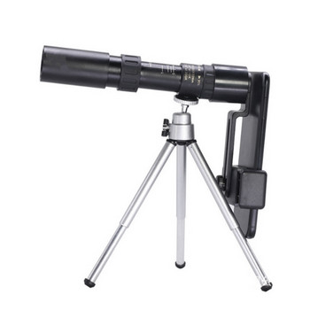 10-300x40 Монокулярен телескоп за разглеждане на забележителности, разтеглив метален, за наблюдение на птици, къмпинг на открито, преносим BQK4 Prism HD Zoom