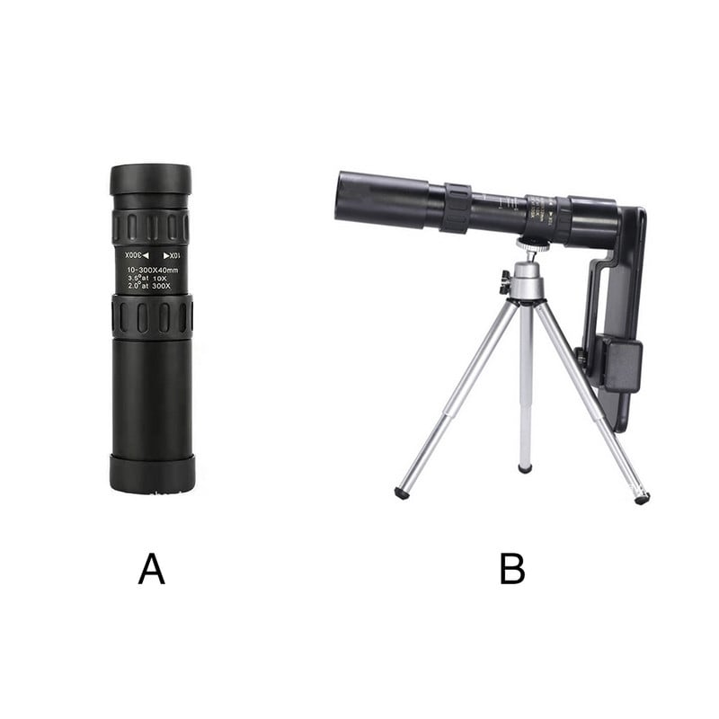 10-300 x 40 ekskursioonireisi monokulaarne teleskoop venitav metallist linnuvaatlus õues telkimine kaasaskantav BQK4 prisma HD-suum