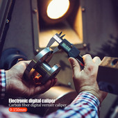 150 mm-es elektronikus digitális tolómérő műanyag tárcsa nóniusz tolómérő pachométer digitális mikrométer mérőeszközök