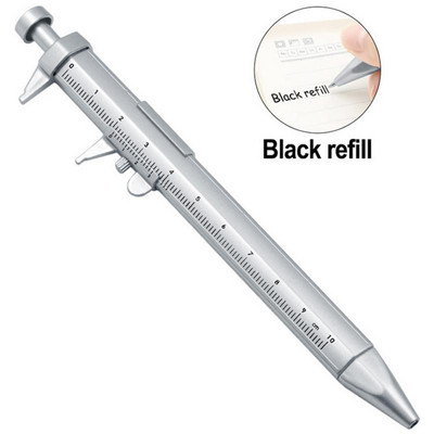 SAHTS Caliper Pen Ball-point 0.5mm Multifunctional Gel Cerneală Vernier Caliper Roller Ball Pen Instrument de măsurare Creativitate Papetarie