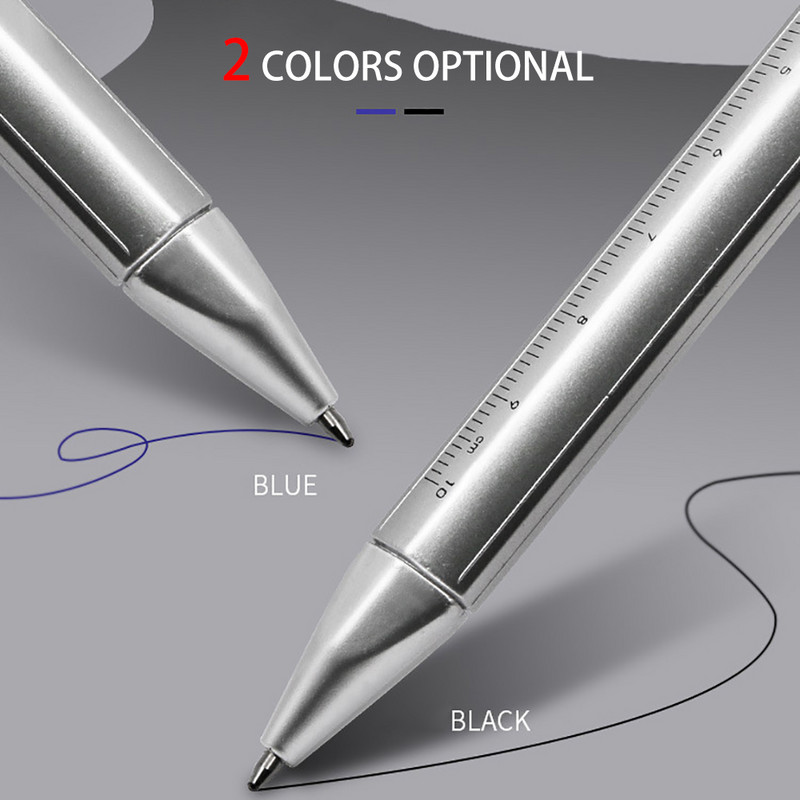 SAHTS Caliper Pen Ball-point 0.5mm Multifunctional Gel Cerneală Vernier Caliper Roller Ball Pen Instrument de măsurare Creativitate Papetarie