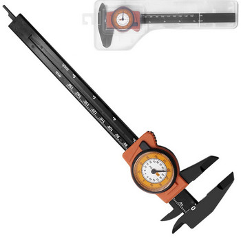 Εργαλεία μέτρησης μετρητή δαγκάνας καντράν 1 τεμαχίου Πλαστική δαγκάνα βερνιέ με ρολόι Ένδειξη καντράν υψηλής ακρίβειας 0-150 MM Ανταλλακτικό εργαλείο