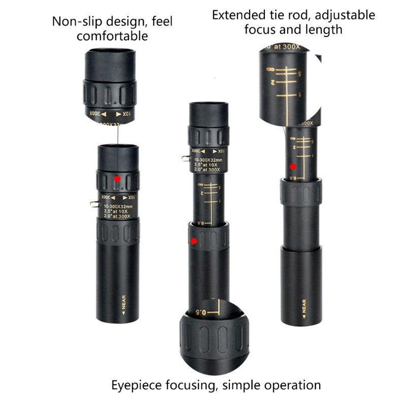 Suumiga kaasaskantav kvaliteetne metallist pikamaa monookul 094C