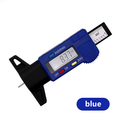 Új gumiabroncs mélységmérő digitális autógumi vastagságmérők mélységmérő mérési féknyereg gumiabroncs futófelület-figyelő gumiabroncs kopásérzékeléséhez