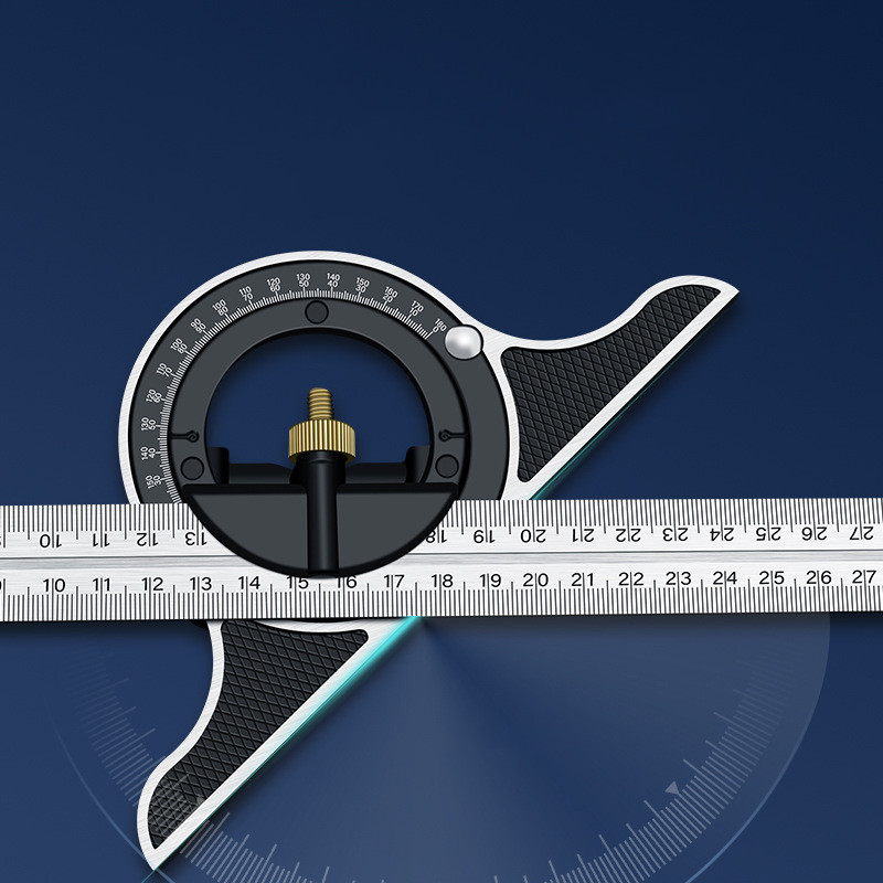 3 in 1 kombinācijas leņķa lineālu komplekts Engineer 300 mm regulējams vairāku kombināciju labās kvadrātveida transportiera mērīšanas rīku komplekts