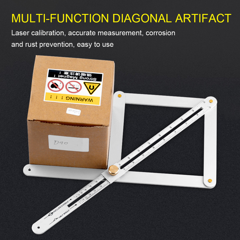 Γωνιακό λοξότμητο μοιρογνωμόνιο Μεταλλικό εργαλείο πολλαπλών γωνιών Τετράγωνο μοιρογνωμόνιο Ψηφιακό γωνιακό μοιρογνωμόνιο Finder γωνιακό γωνιακό γωνιακό μετρητή