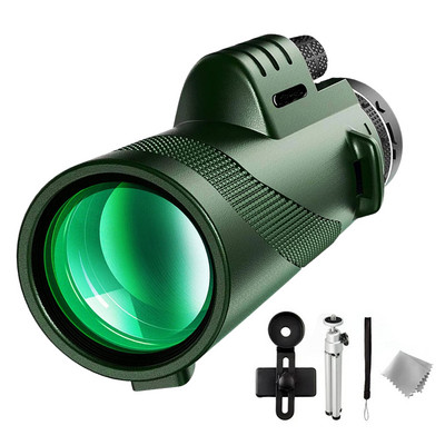 Μονόφθαλμο τηλεσκόπιο με βάση Smartphone & τρίποδο 40x60 Πρίσμα υψηλής ισχύος με προσαρμογέα τηλεφώνου Τρίποδο BAK4 Prism For Bird